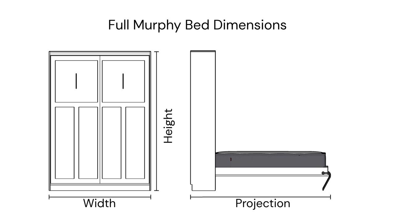 Full Murphy Bed Dimensions