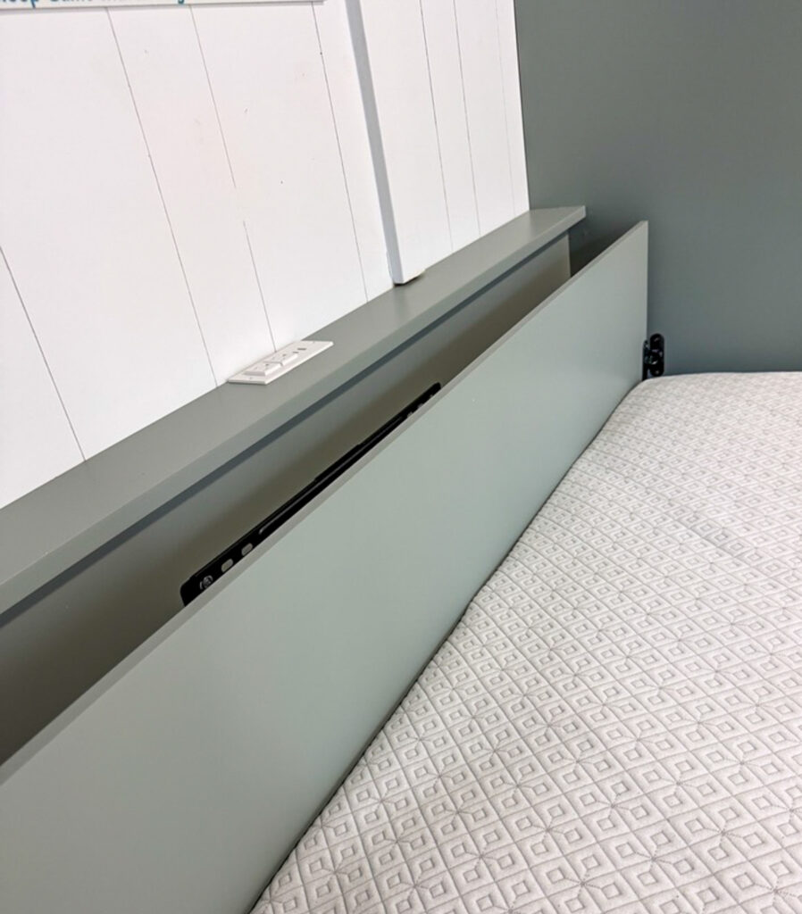 Sliding headboard